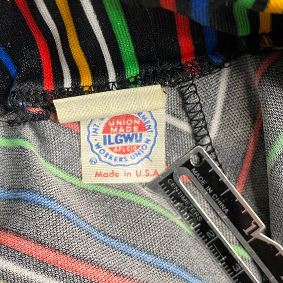 Vintage 70s Rainbow Chevron Skirt - Picture 5 of 6